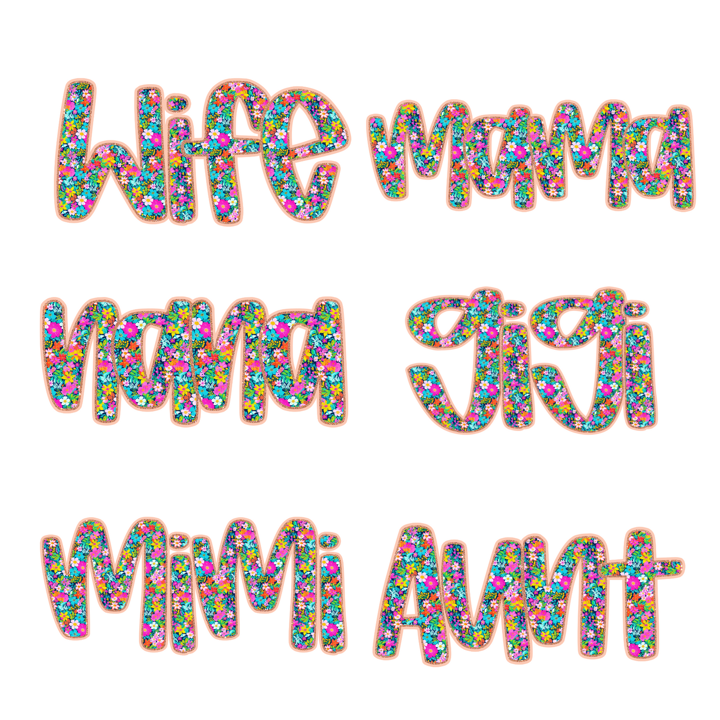Floral Name Tee