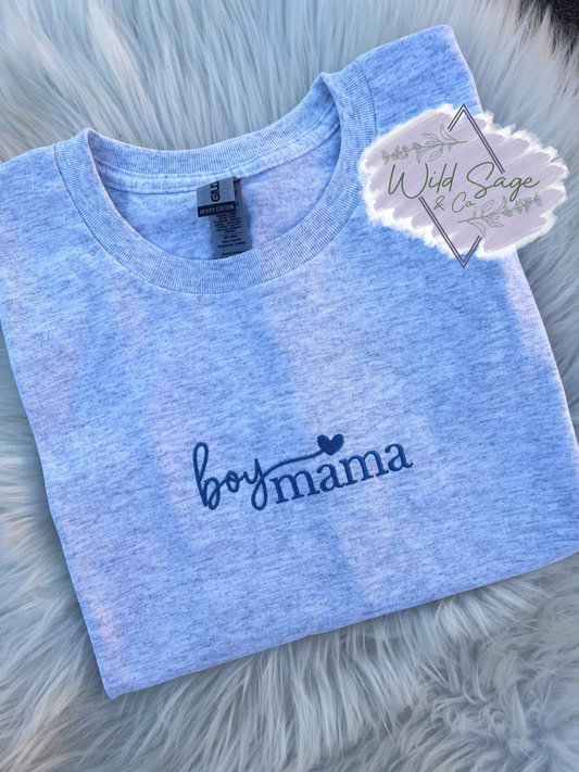 Boy Mama Embroidered | CUSTOM