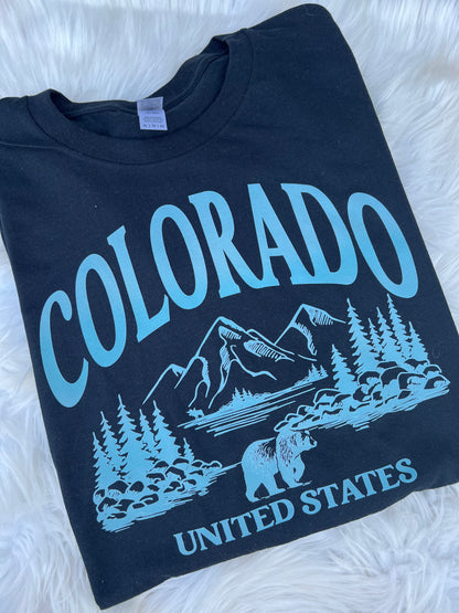 Turquoise Colorado Tee